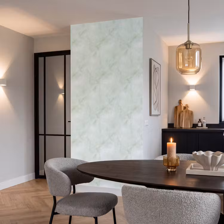 Behang - Groen - Marmer - Vloeiende aders — 5