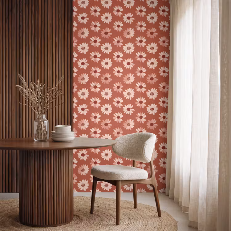 Behang - Madelief - Retro - Terracotta — 4