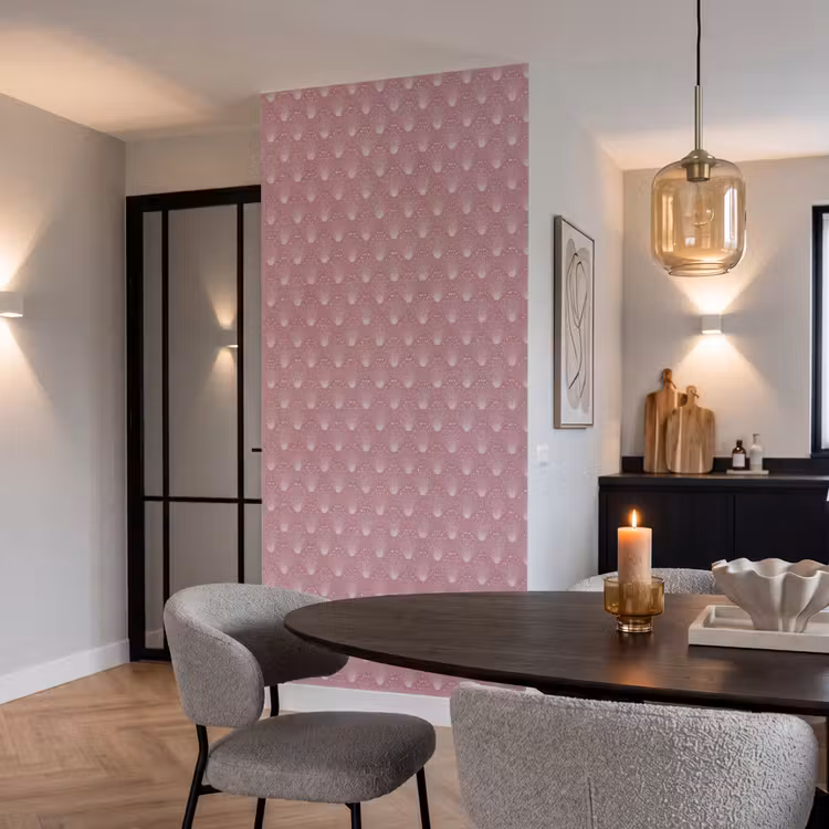 Behang - Trendy - Patroon - Roze — 5