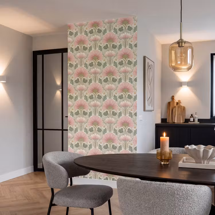 Behang - Klassiek - Patroon - Roze — 5