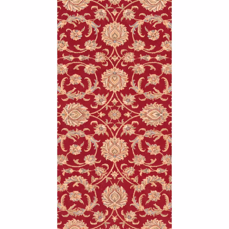 Behang - Patroon - Bloem - Klassiek - Oosters - Rood — 2