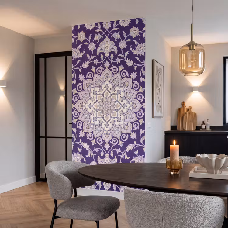 Behang - Patroon - Medallion - Oosters - Paars - Decoratie — 5