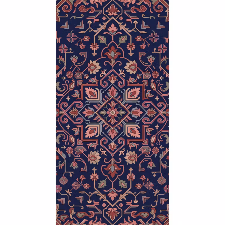 Behang - Patroon - Oosters - Floraal - Blauw - Klassiek — 2