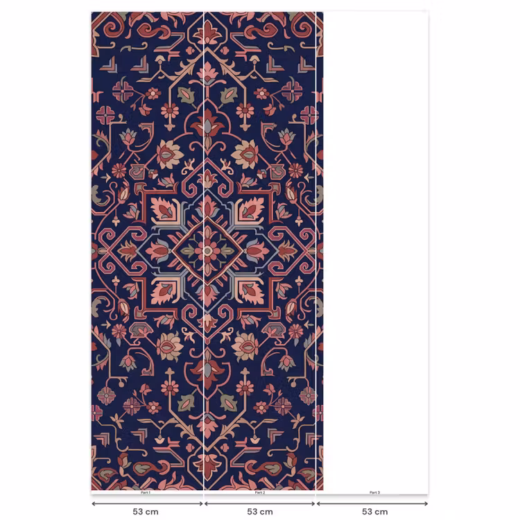 Behang - Patroon - Oosters - Floraal - Blauw - Klassiek — 6