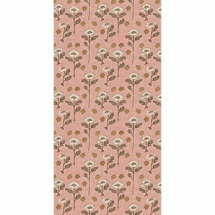 Behang - Roze - Bloemen - Vintage - Textuur — 2