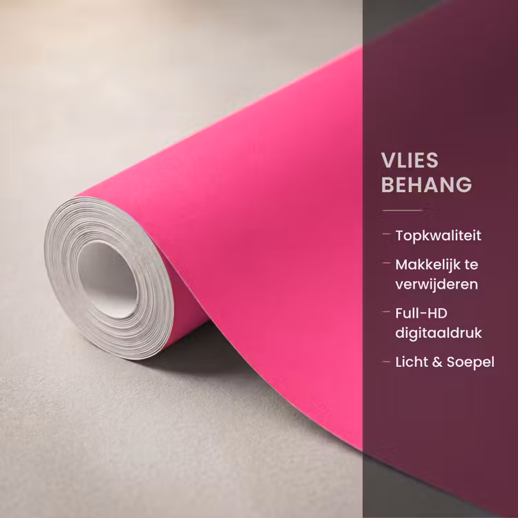 Behang - Minimalistisch - Roze - Dream big - Grafisch — 3