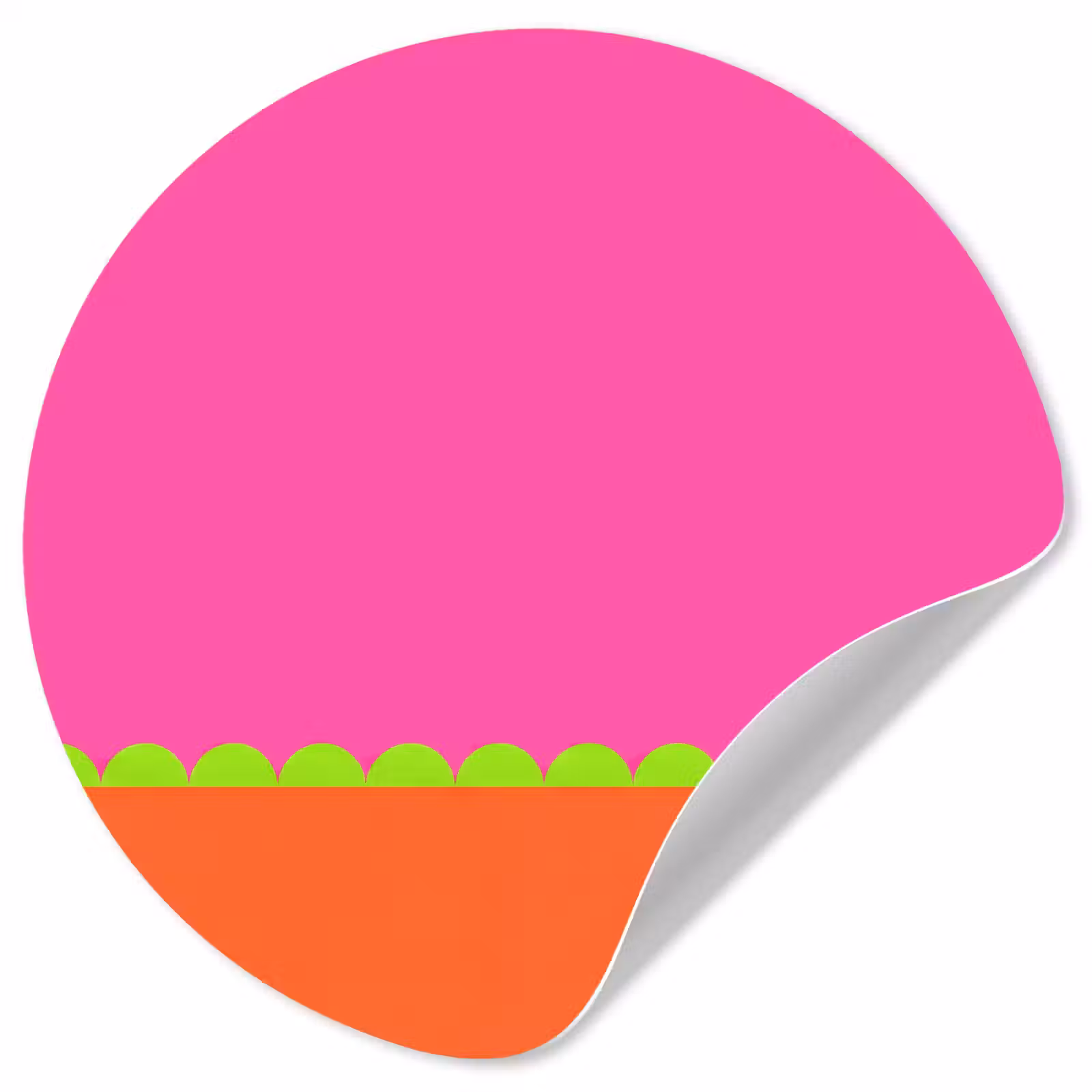 Behangcirkel - Abstract - Geometrisch - Kleurblokken - Roze - Oranje — 1