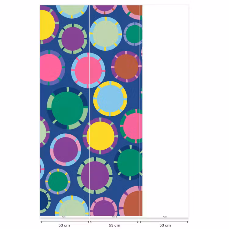 Behang - Patroon - Cirkels - Abstract - Kleurrijk — 6