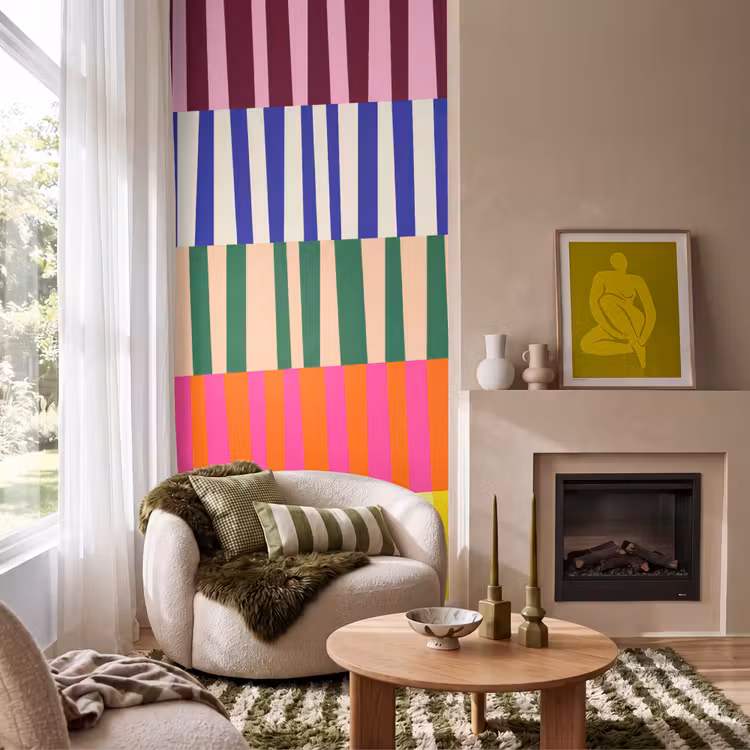 Behang - Patroon - Strepen - Abstract - Modern - Kleurrijk — 1