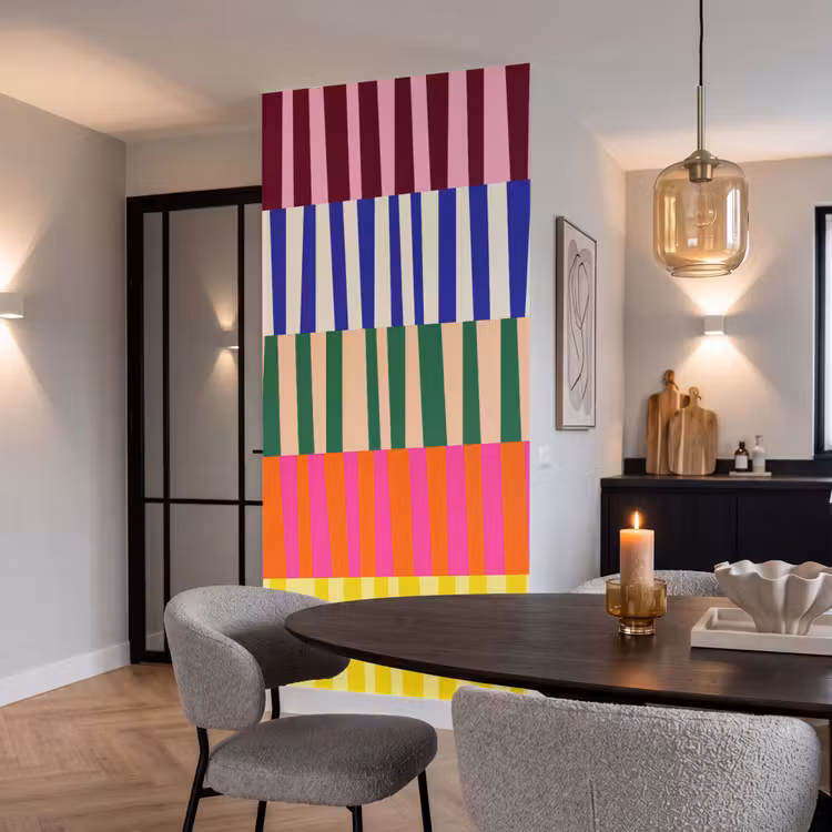 Behang - Patroon - Strepen - Abstract - Modern - Kleurrijk — 5