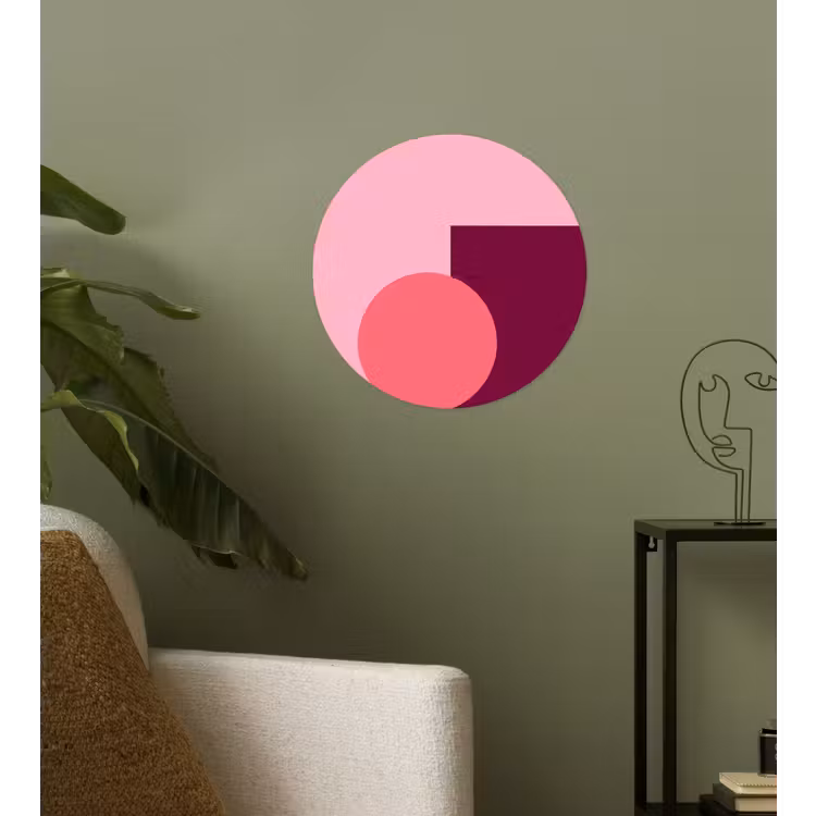 Behangcirkel - Abstract - Vormen - Roze - Modern - Design — 3