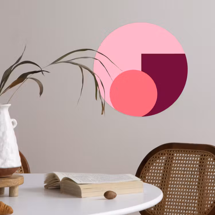 Behangcirkel - Abstract - Vormen - Roze - Modern - Design — 4