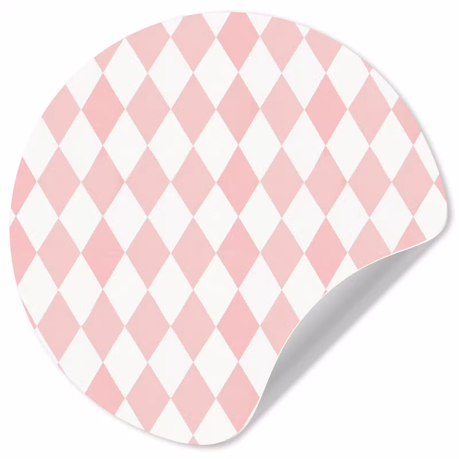 Behangcirkel - Lichtroze - Ruiten - Geometrisch - Patroon — 1