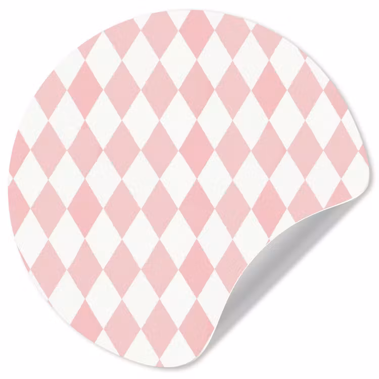 Behangcirkel - Lichtroze - Ruiten - Geometrisch - Patroon — 1