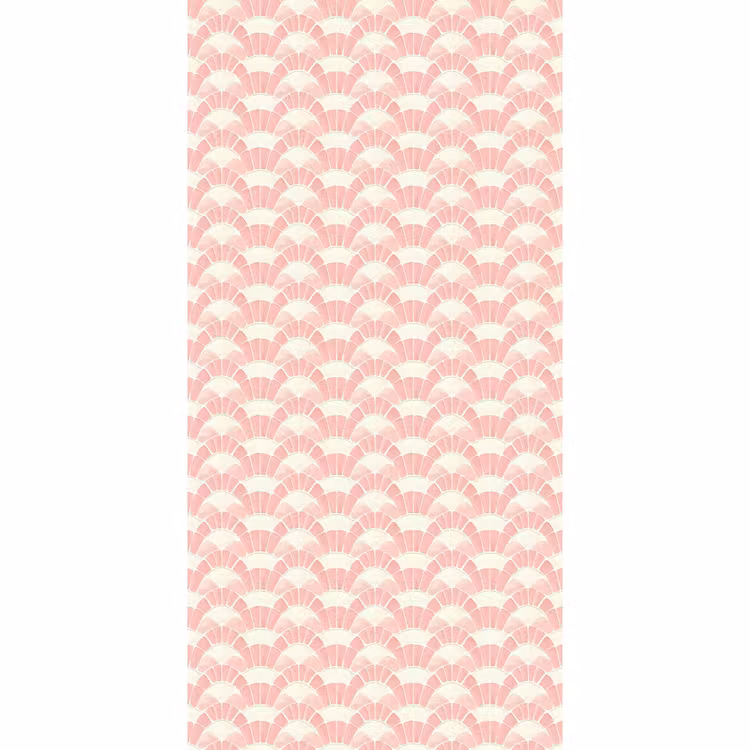 Behang - Roze - Waaiers - Mozaïek - Patroon — 2