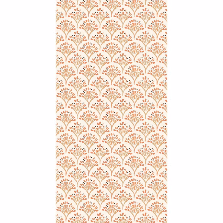 Behang - Terracotta - Waaiers - Schilderachtig - Patroon — 2