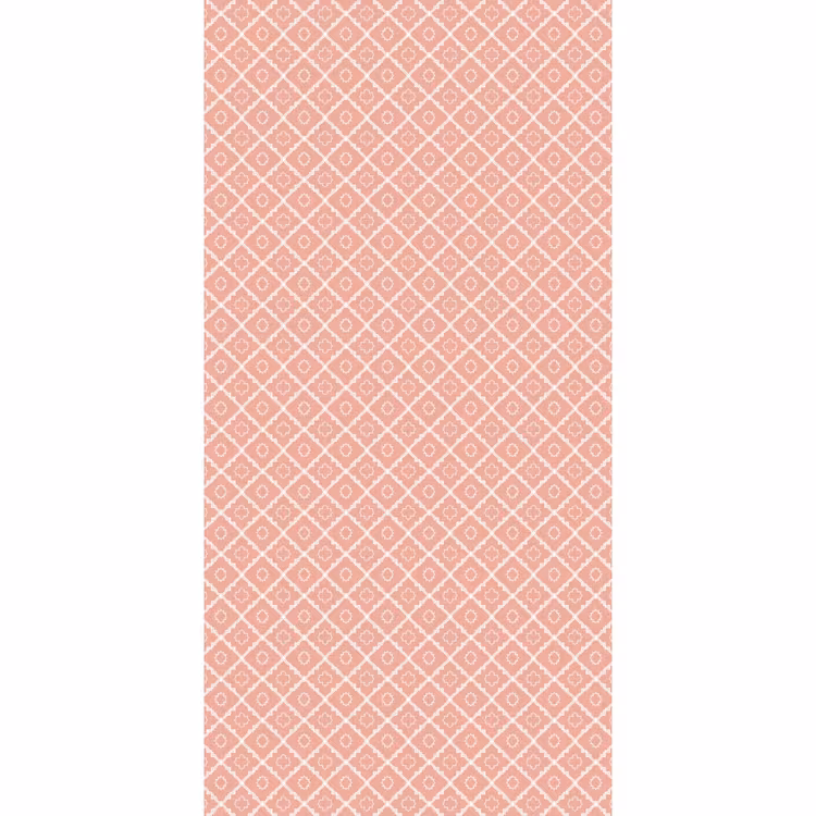 Behang - Zalmroze - Geometrisch - Elegant - Patroon — 2