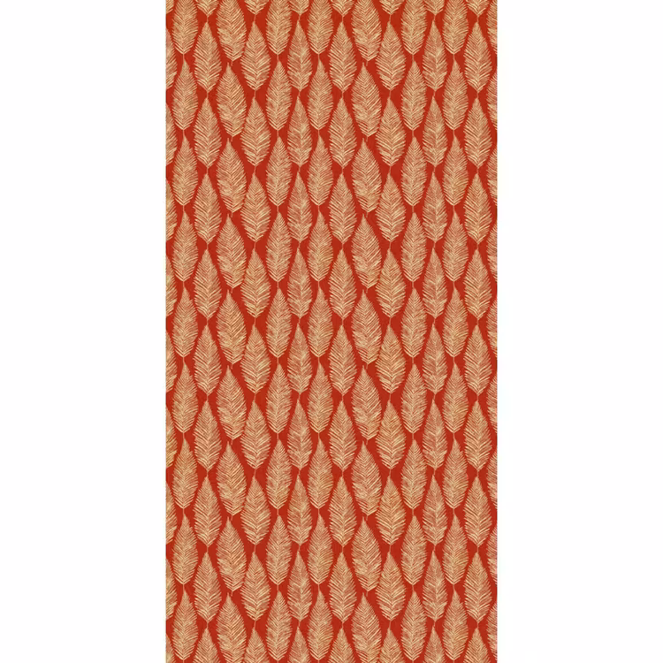 Behang - Rood - Botanisch - Varen - Patroon — 2