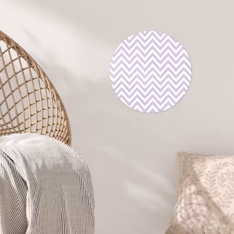 Behangcirkel - Lila - Geometrisch - Chevron - Zigzag - Patroon — 5