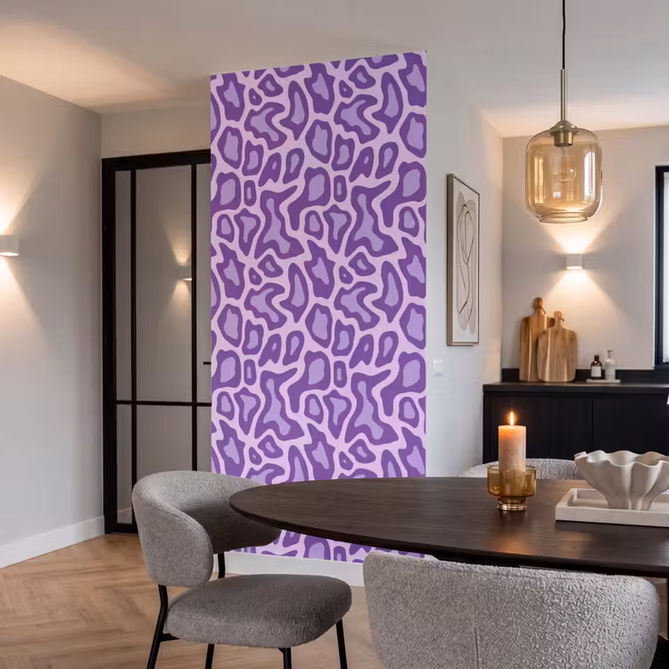 Behang - Paars - Abstract - Luipaard - Vlekken - Groovy - Patroon — 5