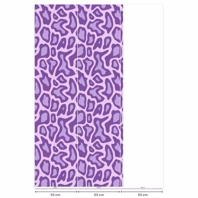 Behang - Paars - Abstract - Luipaard - Vlekken - Groovy - Patroon — 6