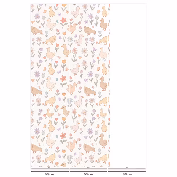 Behang - Vogel - Bloemen - Patroon - Pastel - Dieren — 6