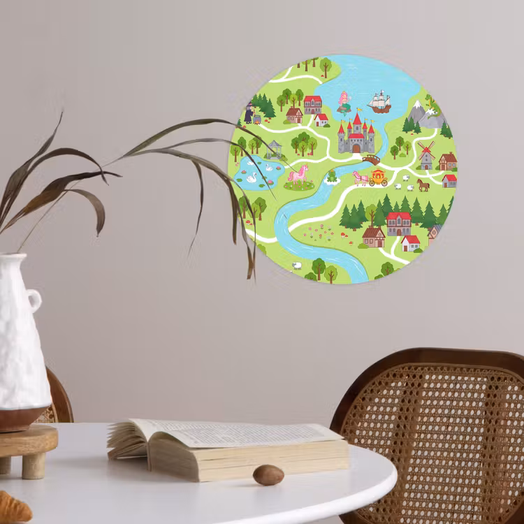 Behangcirkel - Kasteel - Fantasie - Cartoon — 4