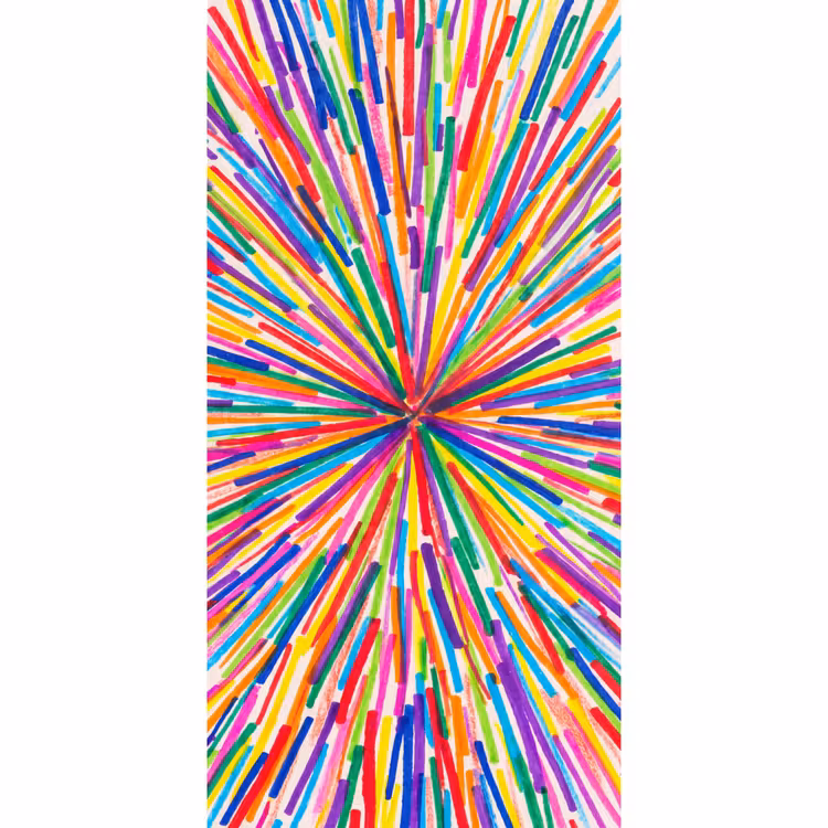 Behang - Lijnen - Kleurrijk - Abstract — 2