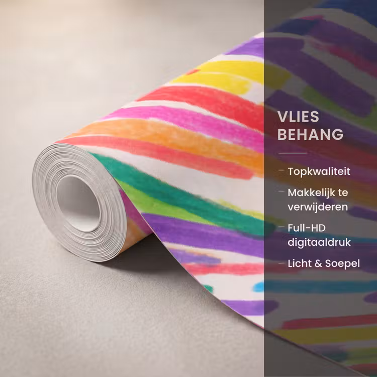 Behang - Lijnen - Kleurrijk - Abstract — 3