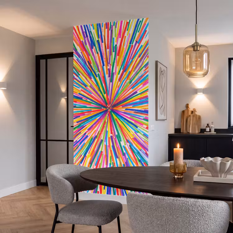 Behang - Lijnen - Kleurrijk - Abstract — 5