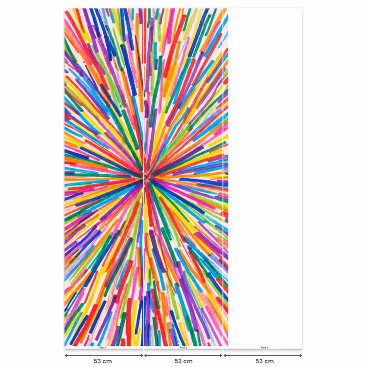 Behang - Lijnen - Kleurrijk - Abstract — 6