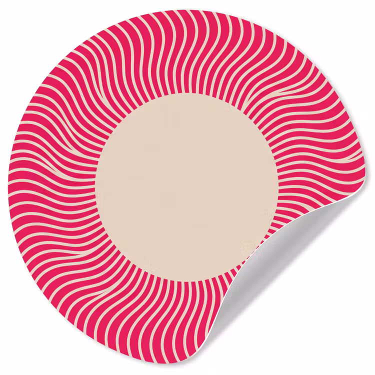 Behangcirkel - Abstract - Patroon - Roze — 1