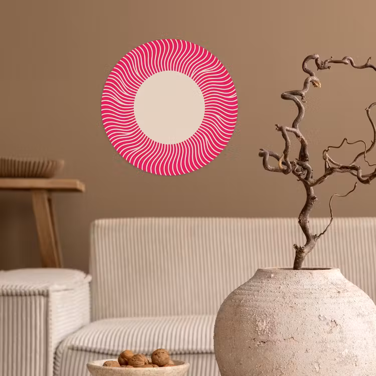 Behangcirkel - Abstract - Patroon - Roze — 2