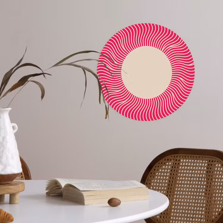 Behangcirkel - Abstract - Patroon - Roze — 4