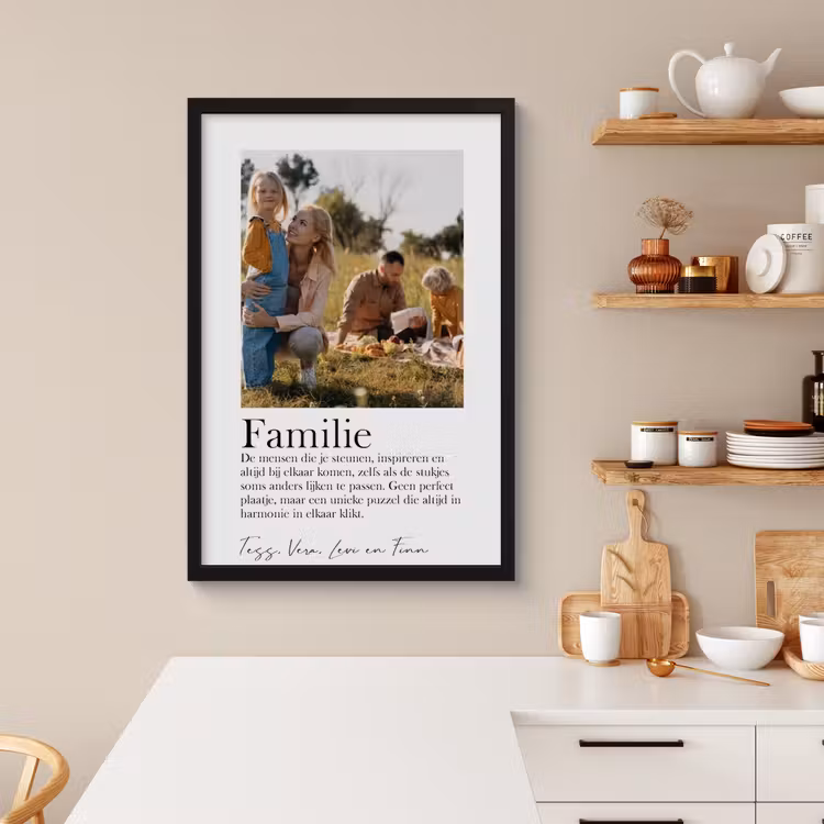 Poster met lijst - Betekenis 1 foto — 2