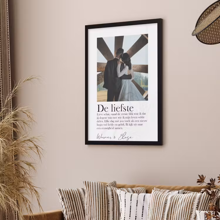 Poster met lijst - Betekenis 1 foto — 3