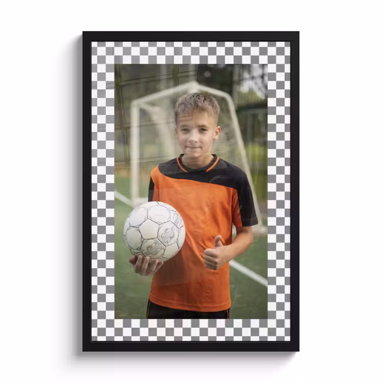 Poster met lijst - Blokjes — 1