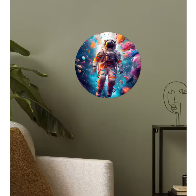 Behangcirkel - Neon - Meteoriet - Neon - Astronaut — 3
