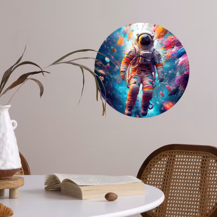 Behangcirkel - Neon - Meteoriet - Neon - Astronaut — 4