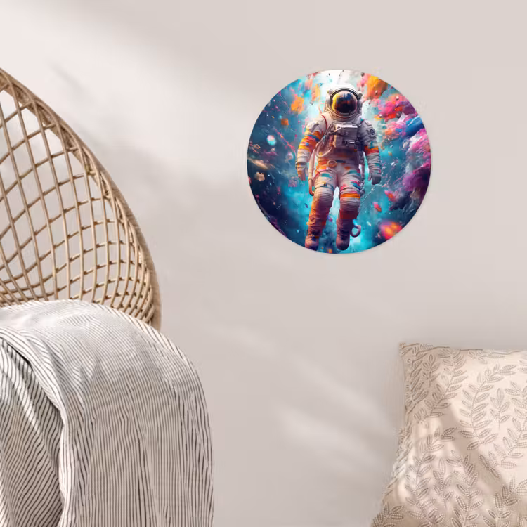 Behangcirkel - Neon - Meteoriet - Neon - Astronaut — 5