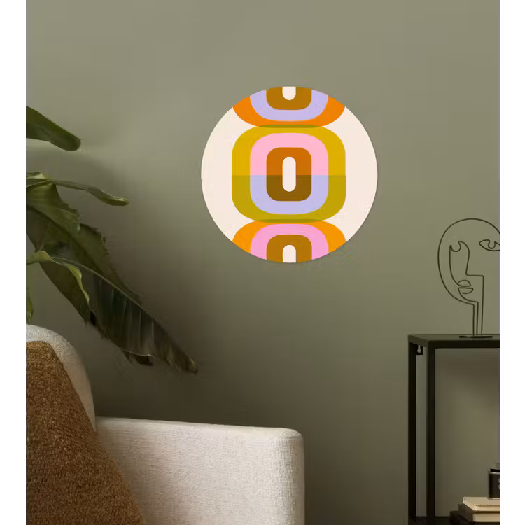 Behangcirkel - Stapel - Vormen - Geblokt - Oranje — 3