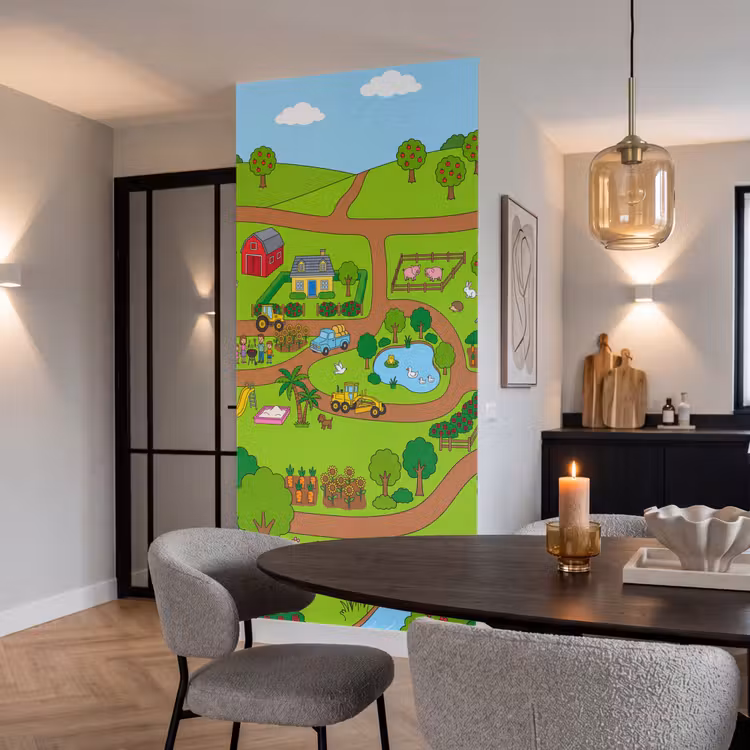 Behang - Platteland - Dieren - Cartoon — 5