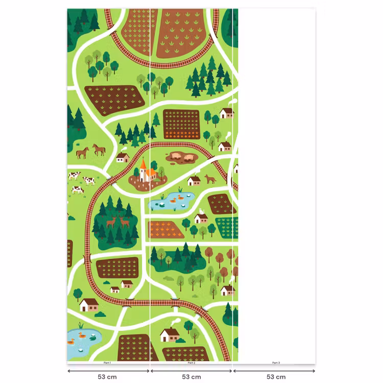 Behang - Platteland - Dieren - Illustratie — 6