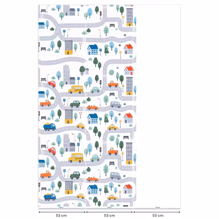 Behang - Stad - Verkeer - Patroon — 6