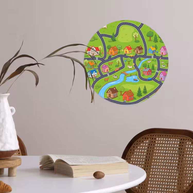 Behangcirkel - Dorp - Wegen - Huizen — 4