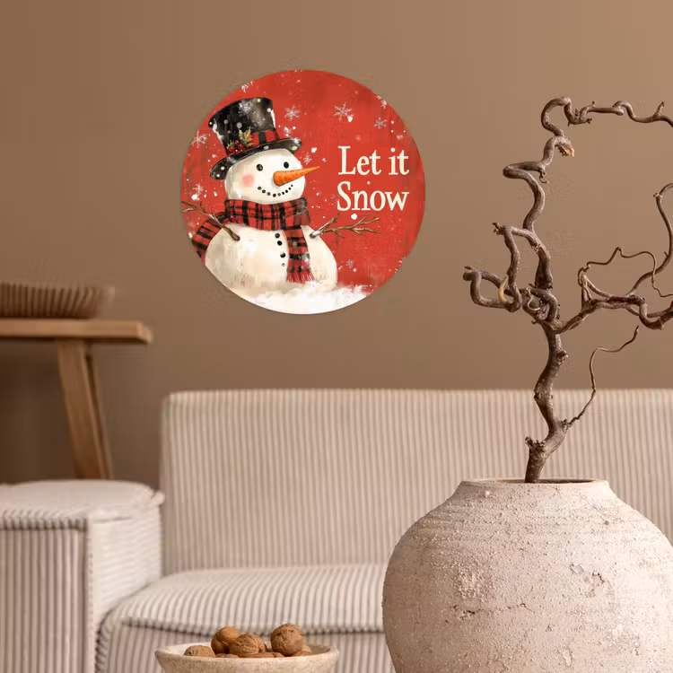 Behangcirkel - Sneeuwpret - Winter - Sneeuwpop — 2