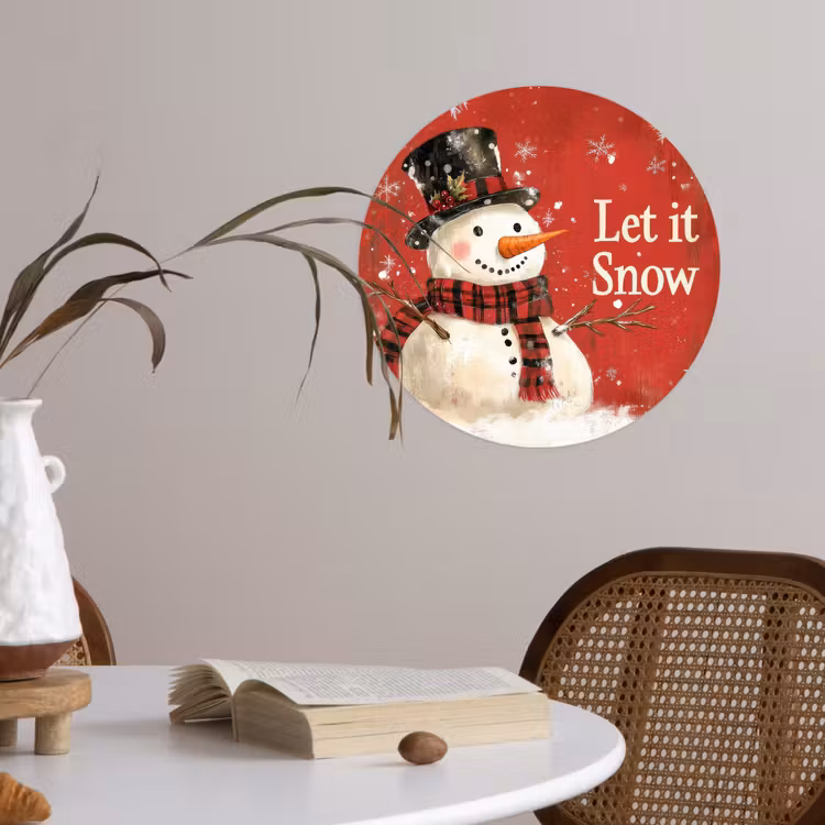 Behangcirkel - Sneeuwpret - Winter - Sneeuwpop — 4