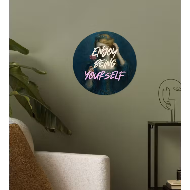 Behangcirkel - Vrouw - Roos - Quote — 3