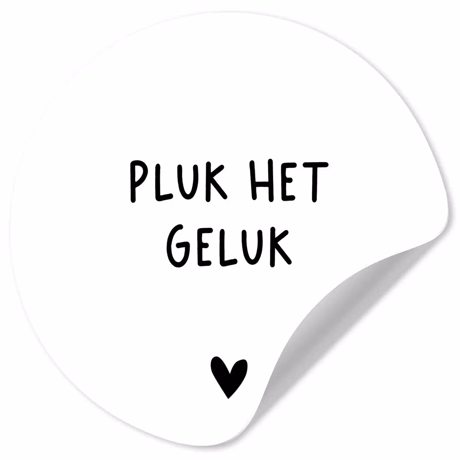 Behangcirkel - Quotes - Pluk het geluk - Spreuken — 1