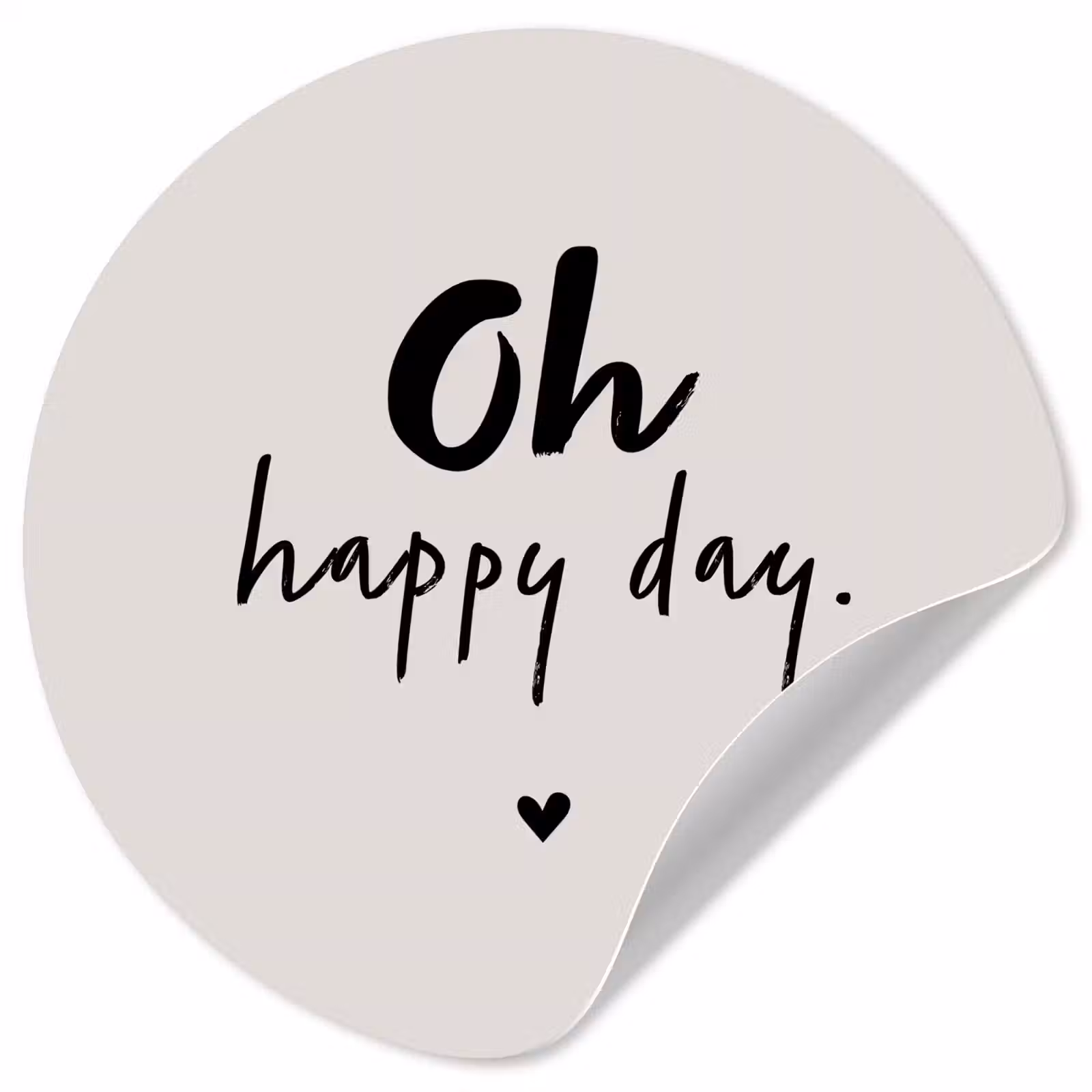 Behangcirkel - Tekst - Oh happy day - Quotes - Blij — 1